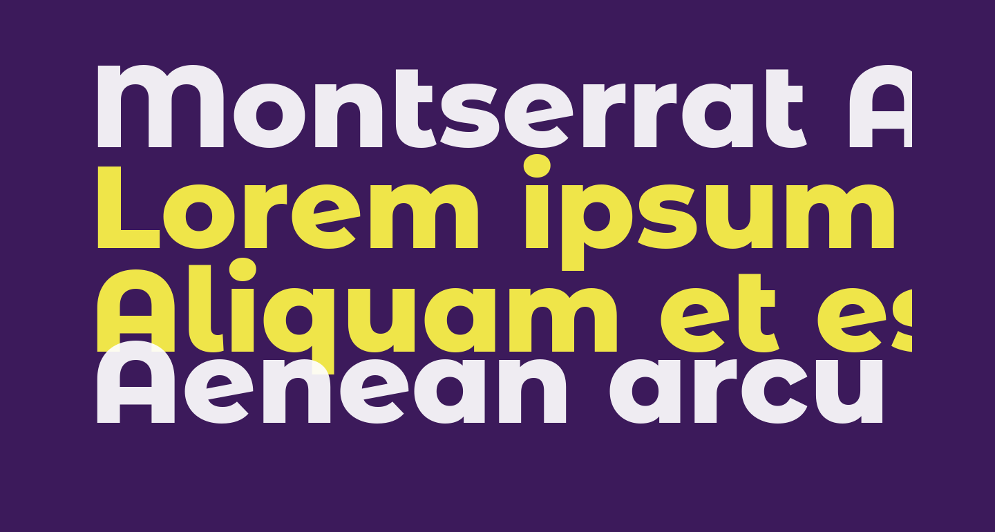Montserrat Alternates ExtraBold free Font What Font Is