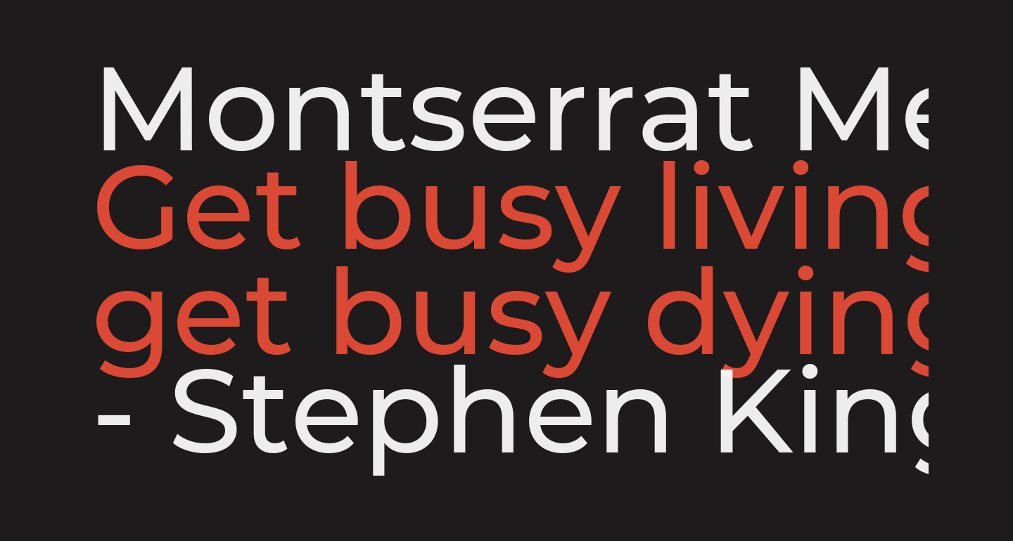 Montserrat Medium free Font What Font Is