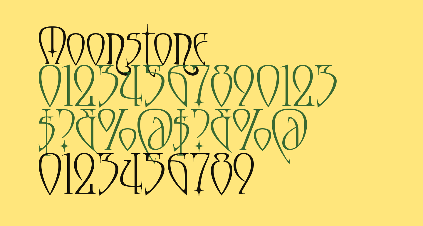 Moonstone free Font What Font Is