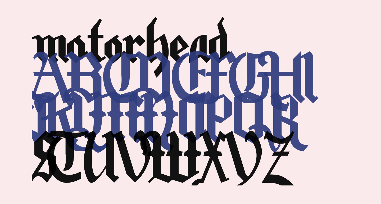 motorhead free Font - What Font Is