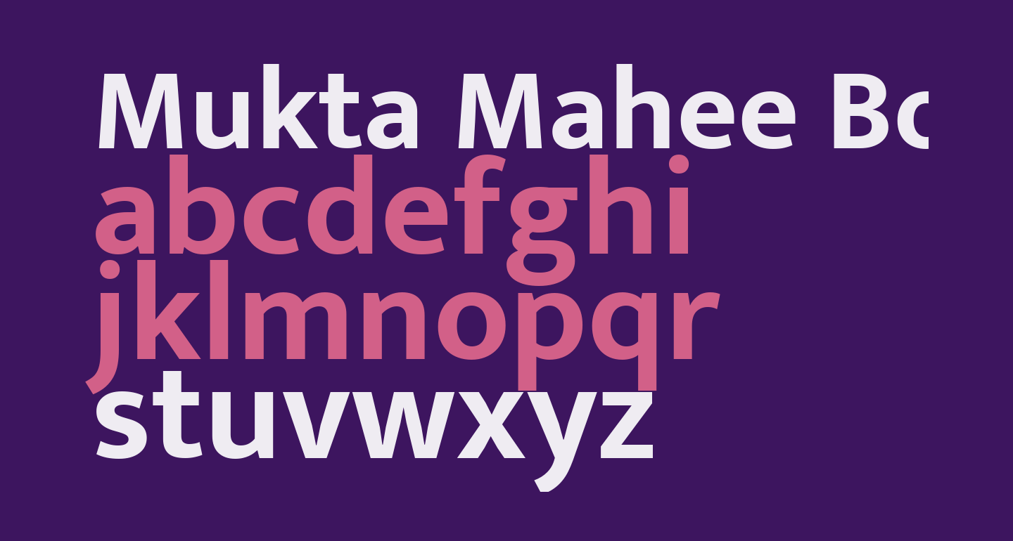 Mukta Mahee Bold free Font - What Font Is