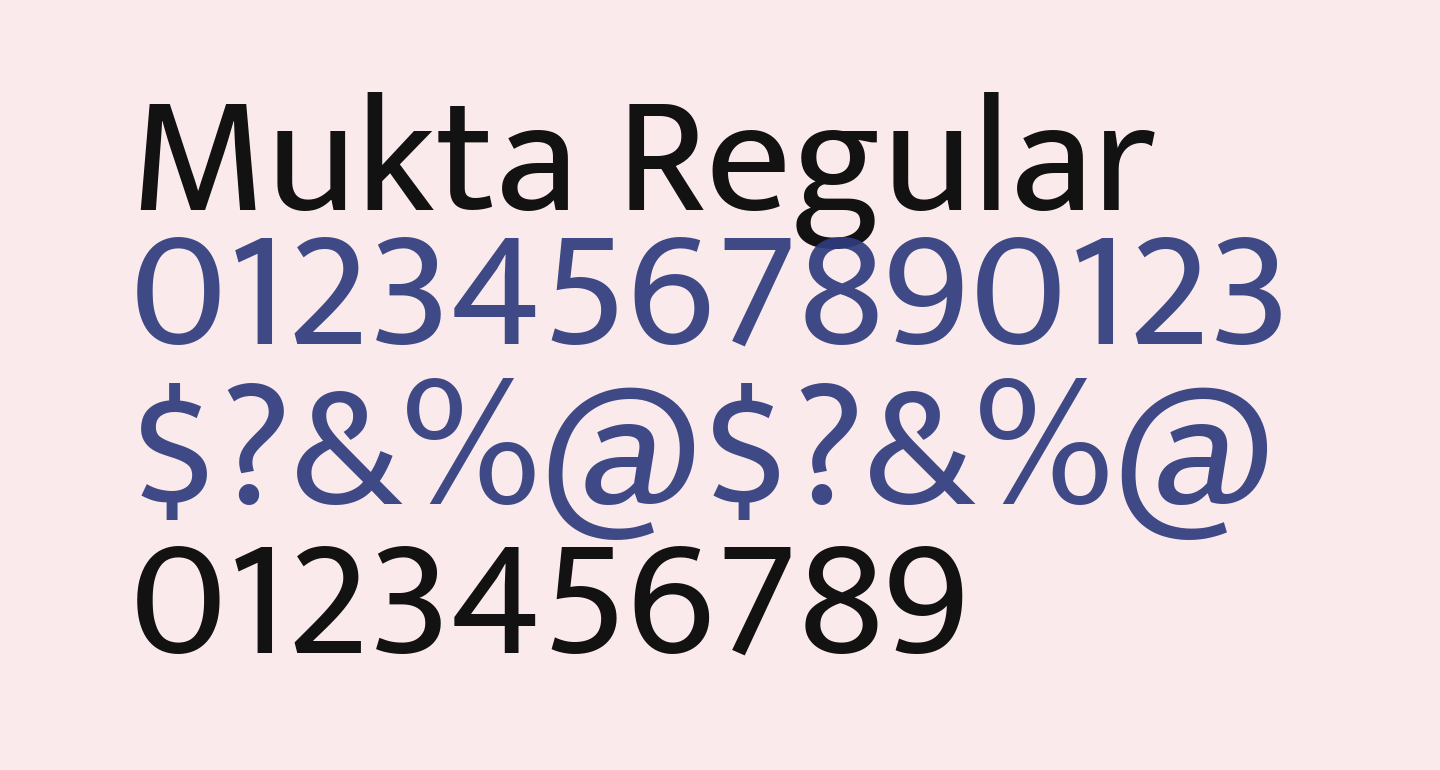 Mukta Regular Free Font - What Font Is