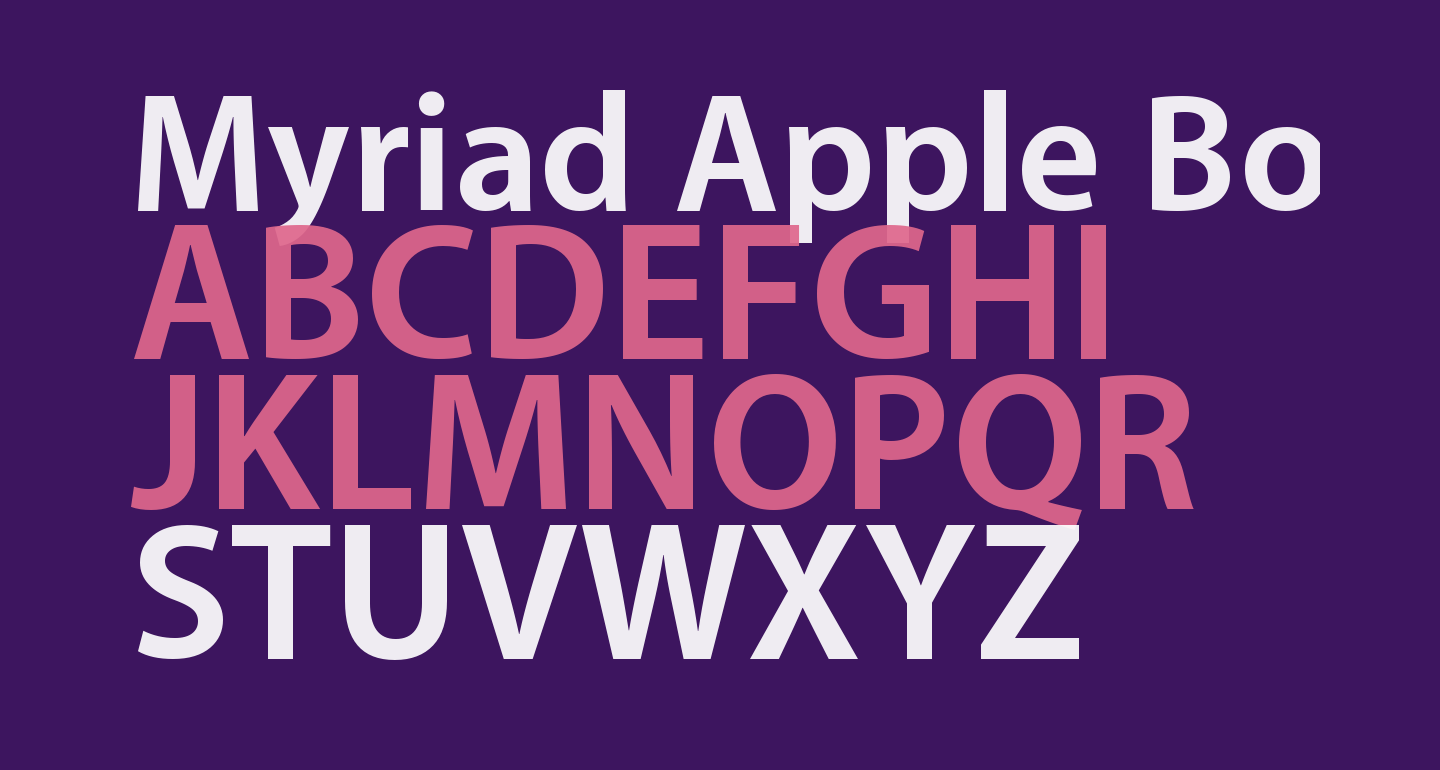 myriad font free download mac