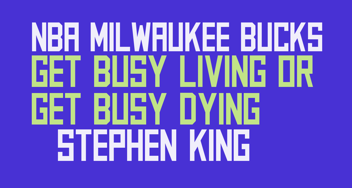 NBA Milwaukee Bucks 2015 free Font What Font Is
