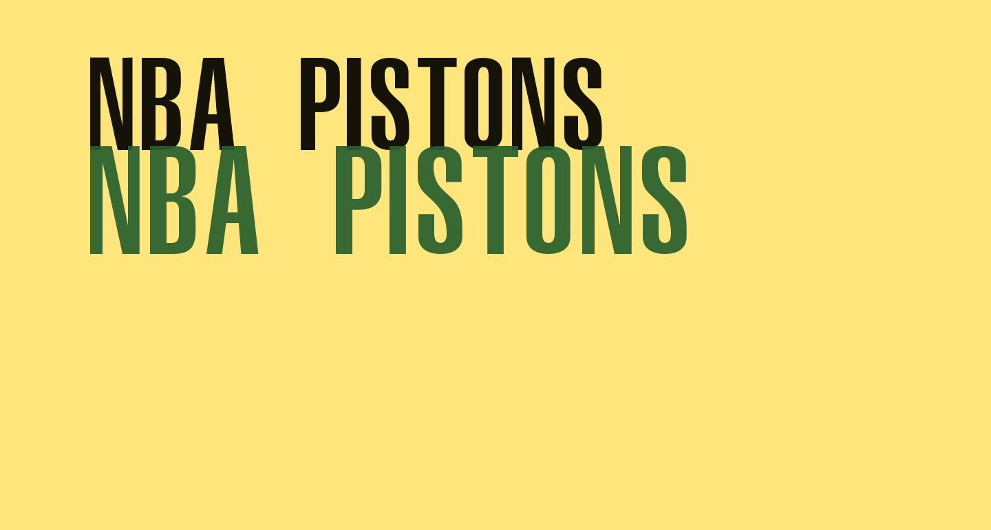 NBA Pistons Free Font - What Font Is