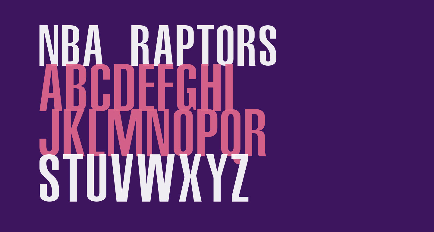 NBA Raptors free Font - What Font Is