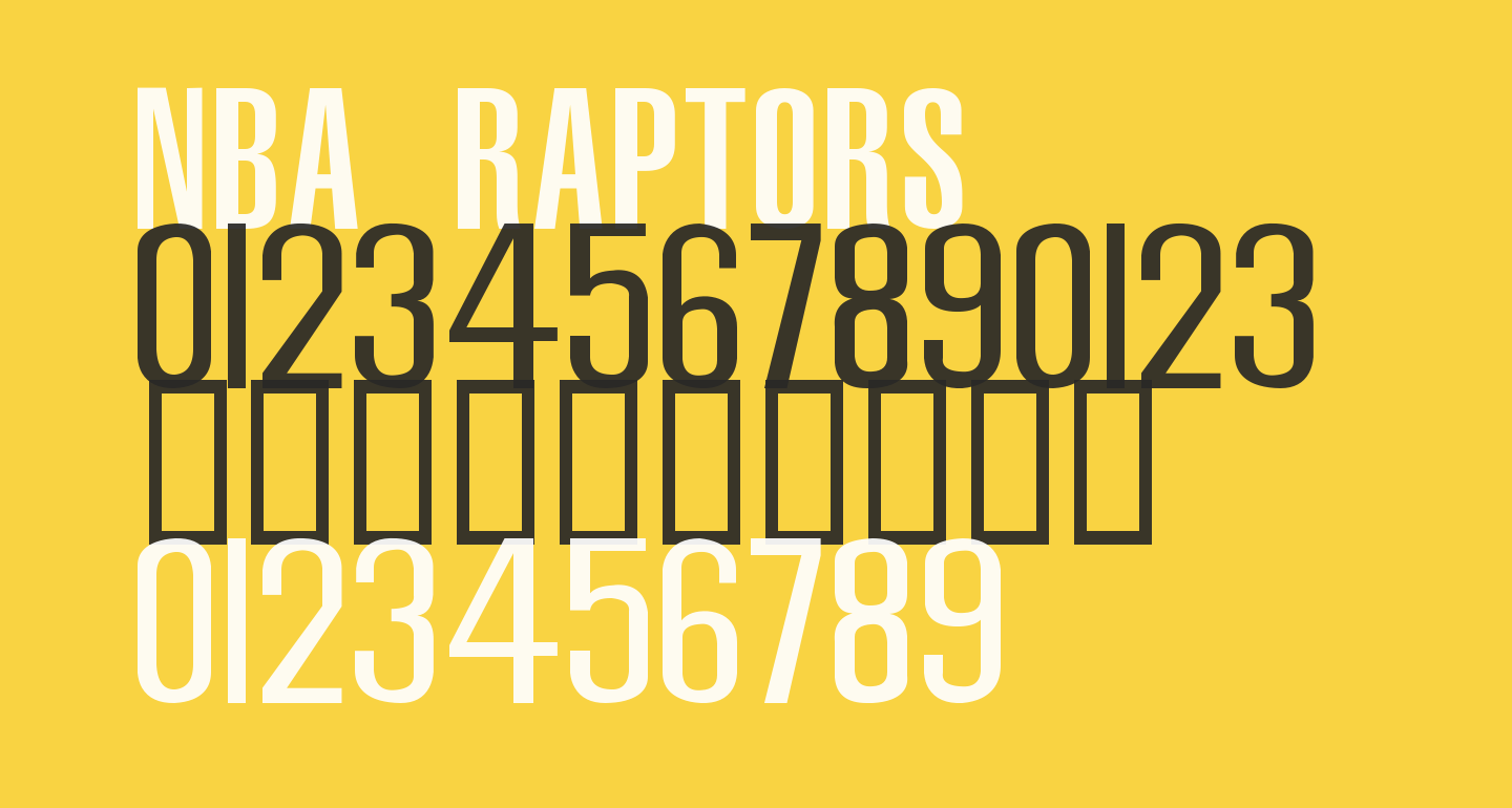 NBA Raptors Free Font - What Font Is