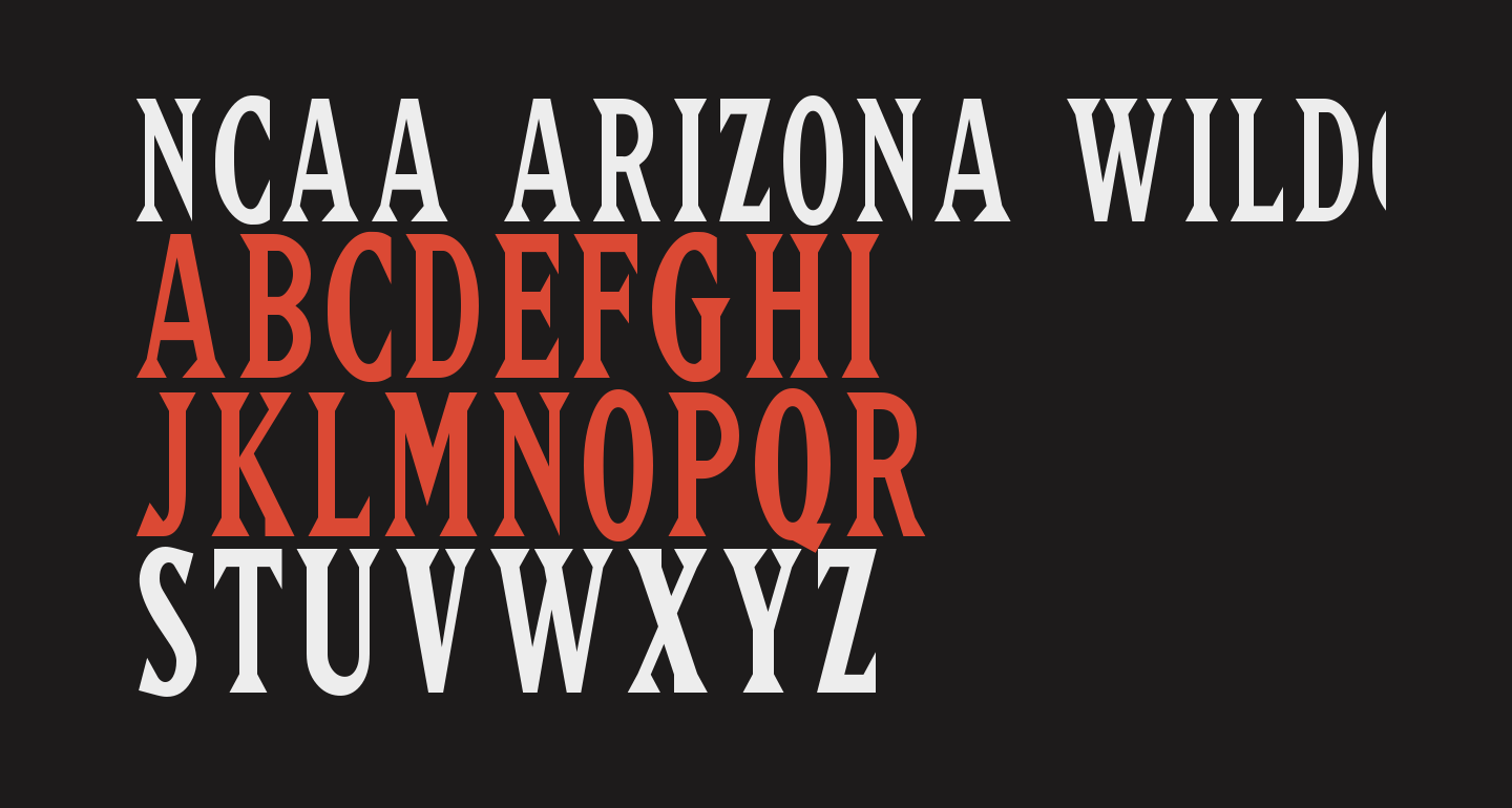 ncaa-arizona-wildcats-rawlings-free-font-what-font-is