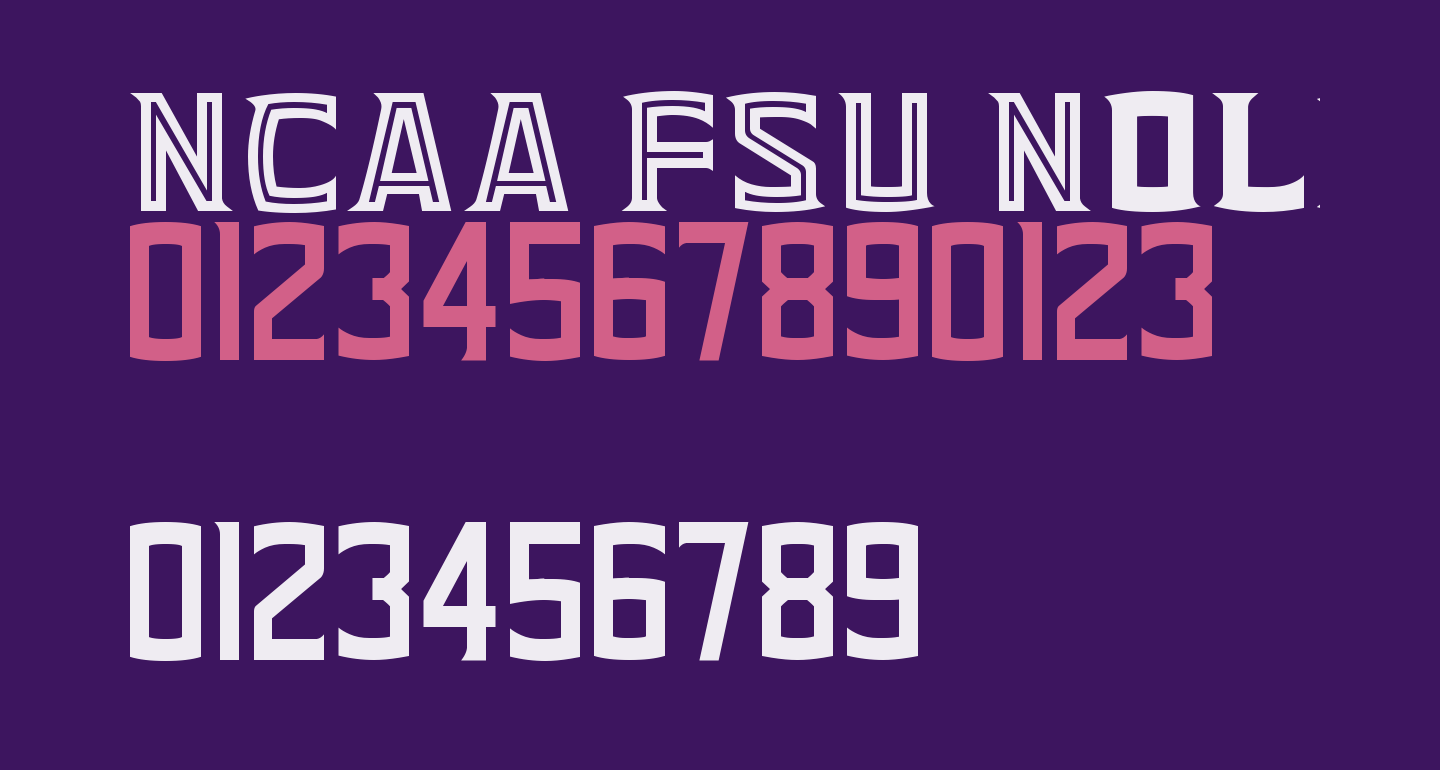 NCAA FSU Noles Unconquered free Font - What Font Is