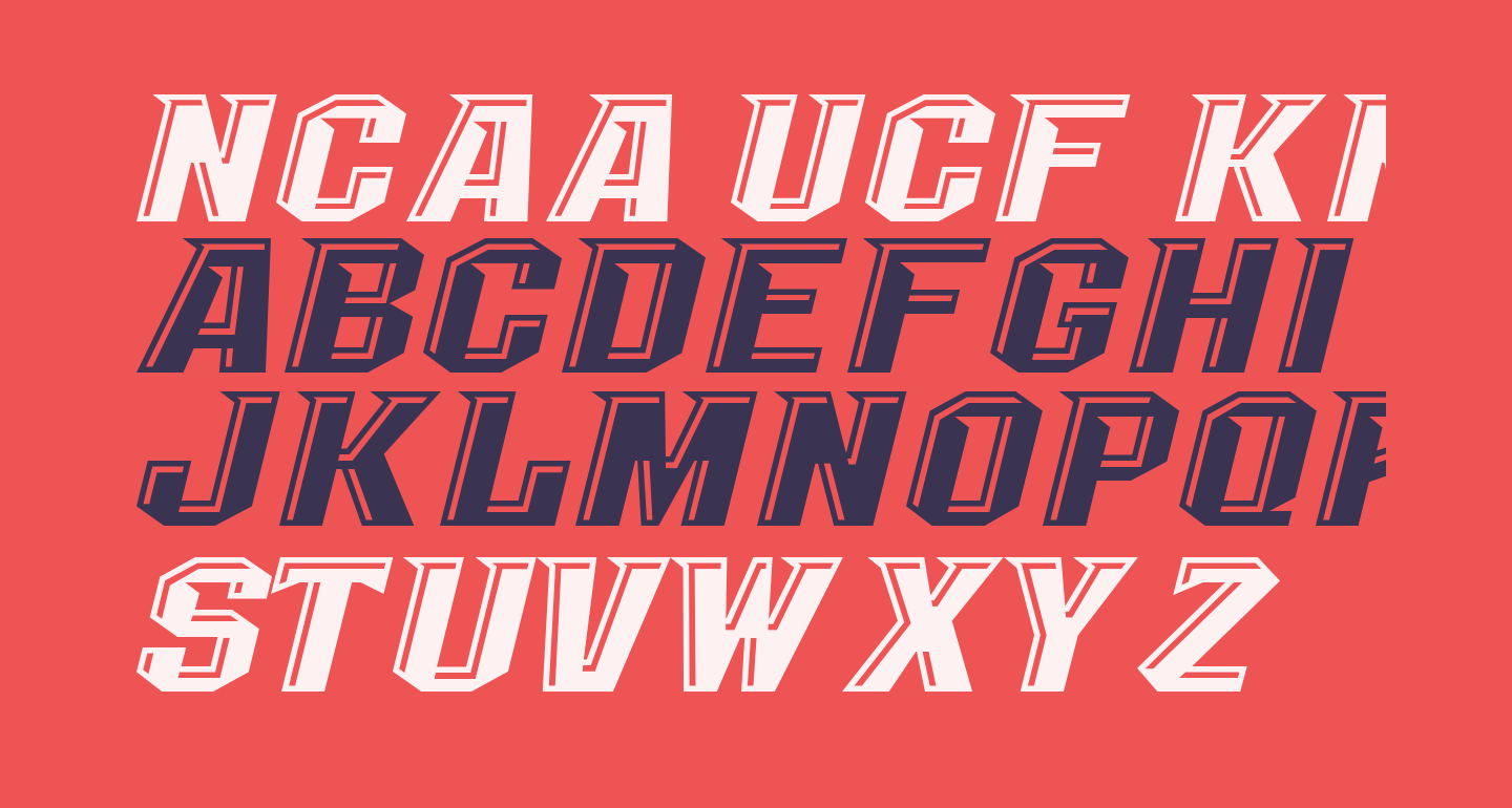 NCAA UCF Knights Undefined free Font - What Font Is