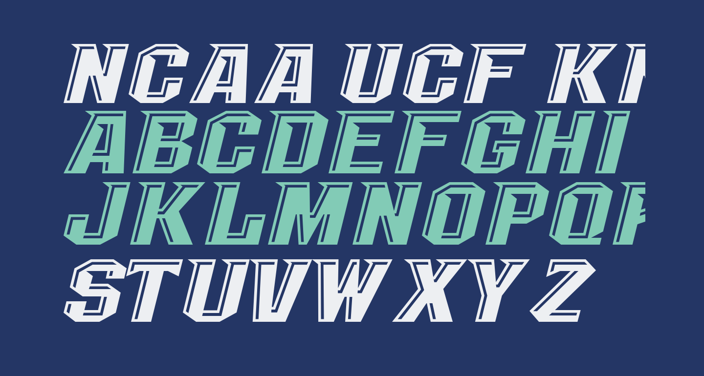 NCAA UCF Knights Undefined free Font - What Font Is