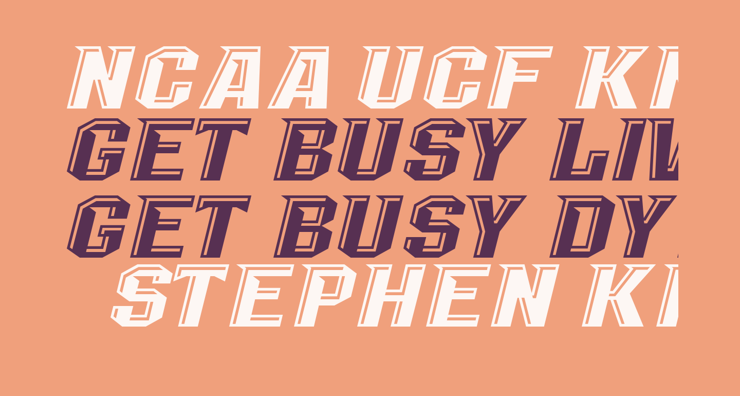 NCAA UCF Knights Undefined free Font - What Font Is