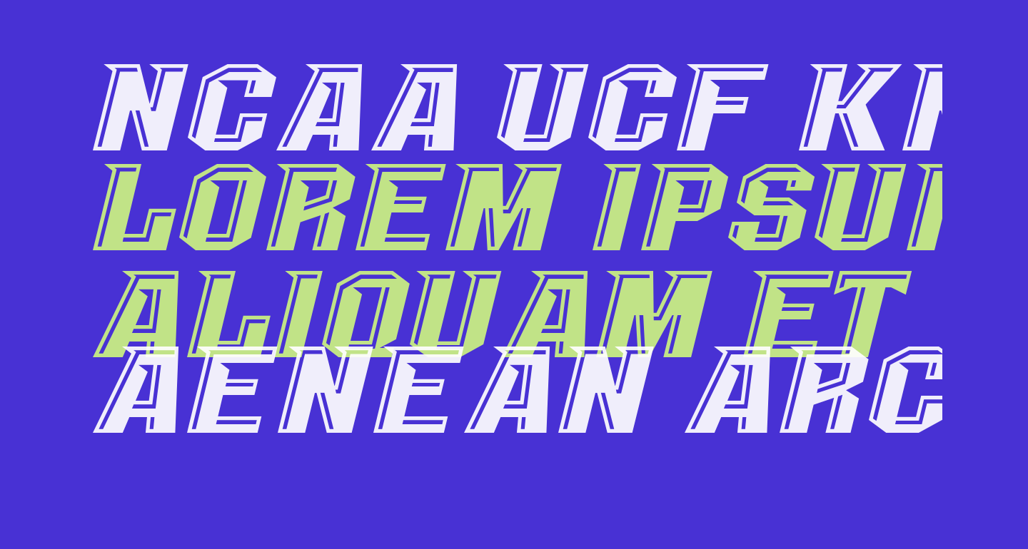 NCAA UCF Knights Undefined free Font - What Font Is