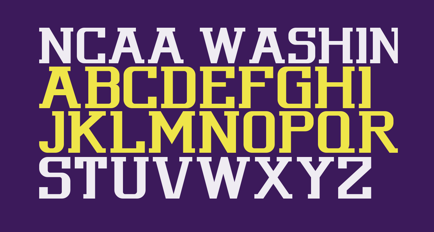 NCAA Washington Huskies free Font - What Font Is