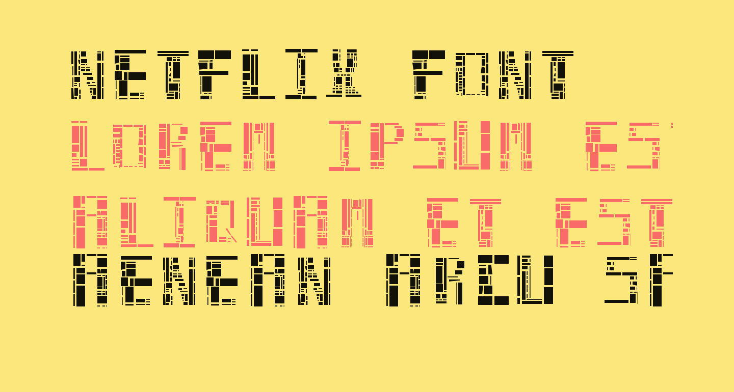 similar to the netflix font