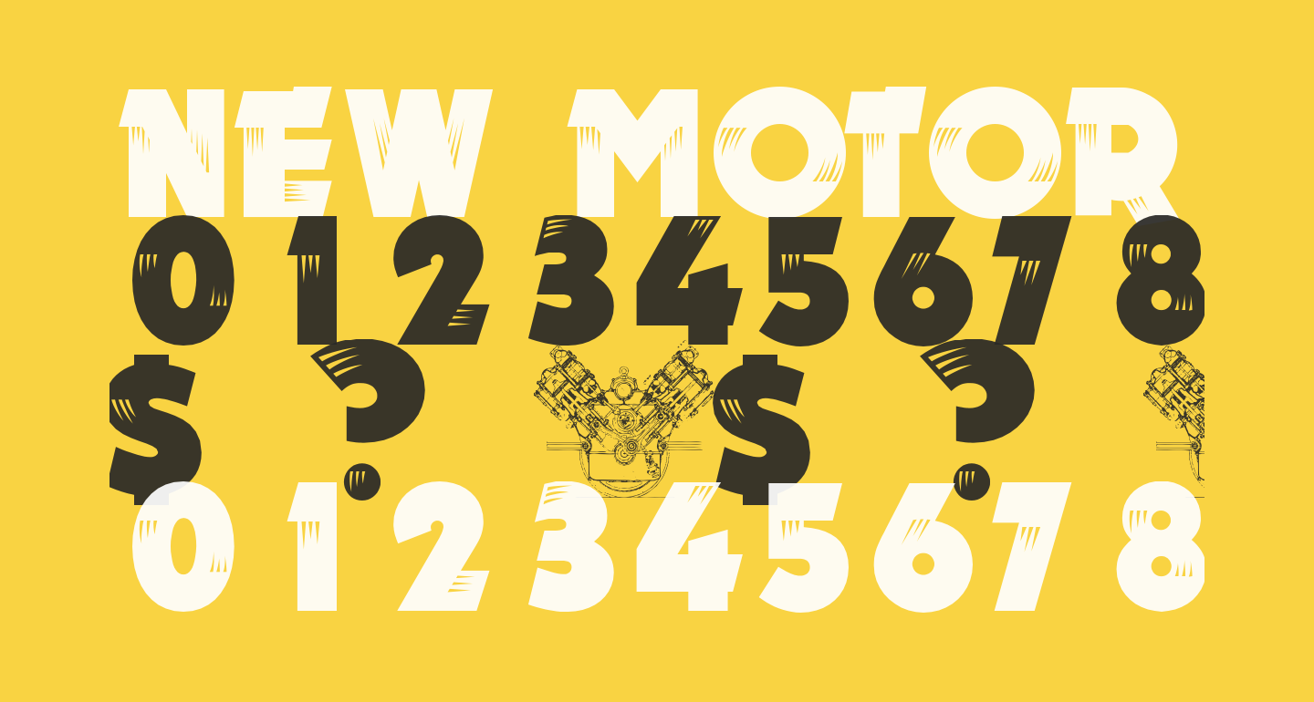 New MOTOR free Font What Font Is