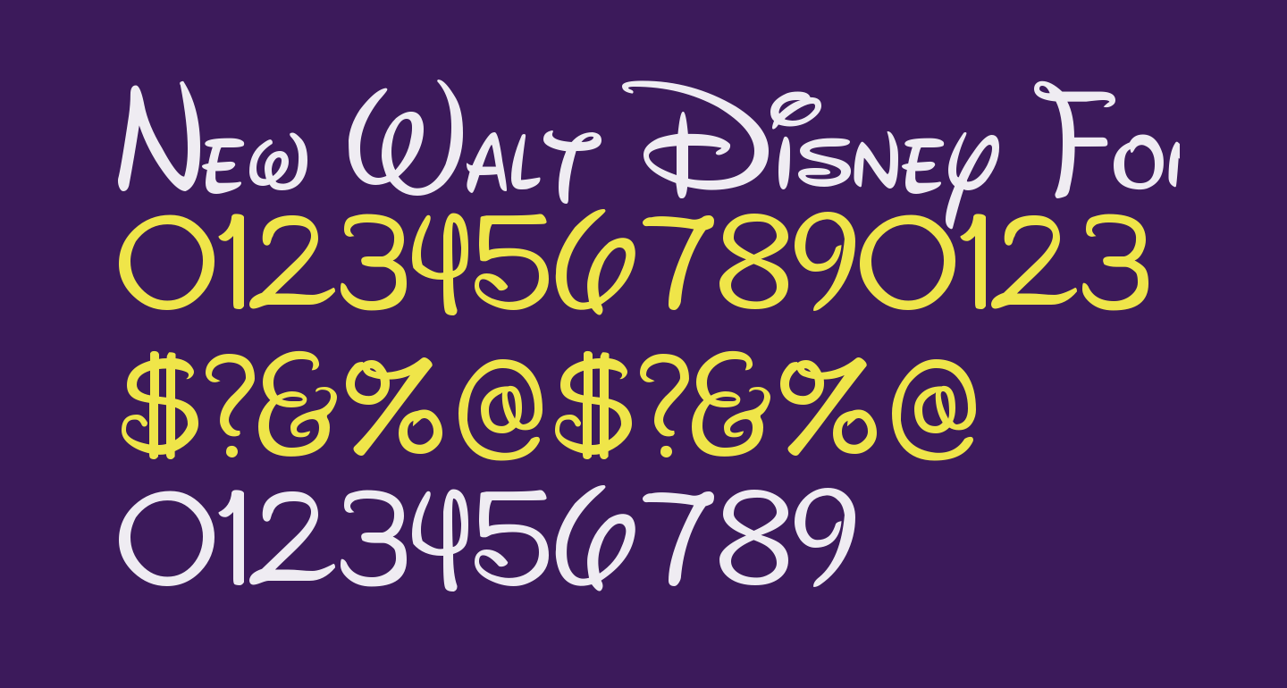 New Walt Disney Font Regular Free Font What Font Is