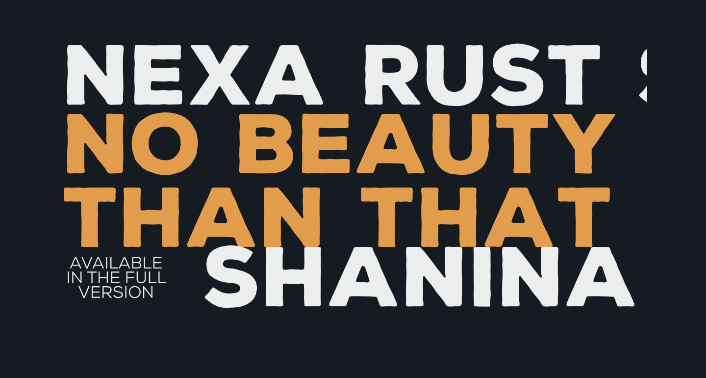  Nexa  Rust  Sans Black free Font  What Font  Is