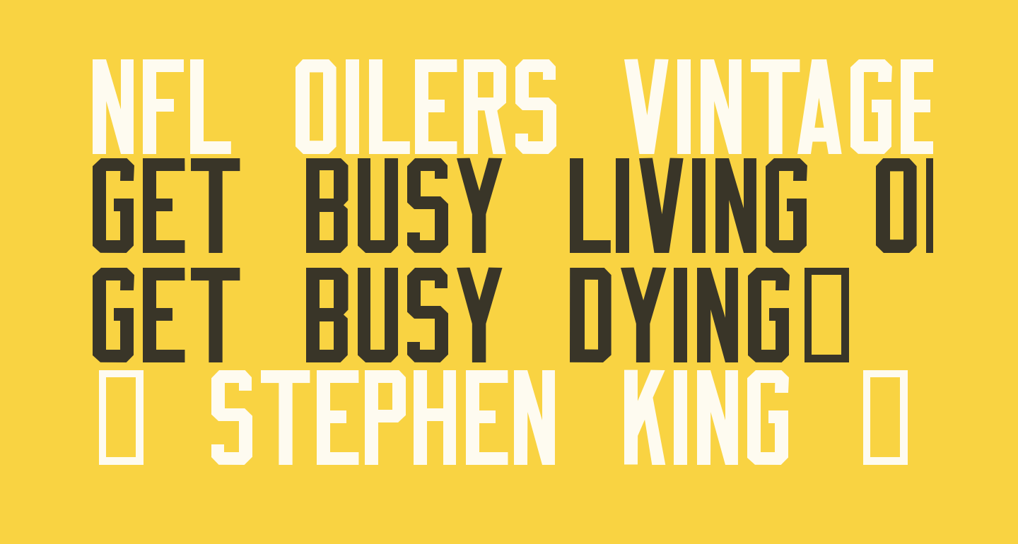 Nfl Oilers Vintage Free Font What Font Is