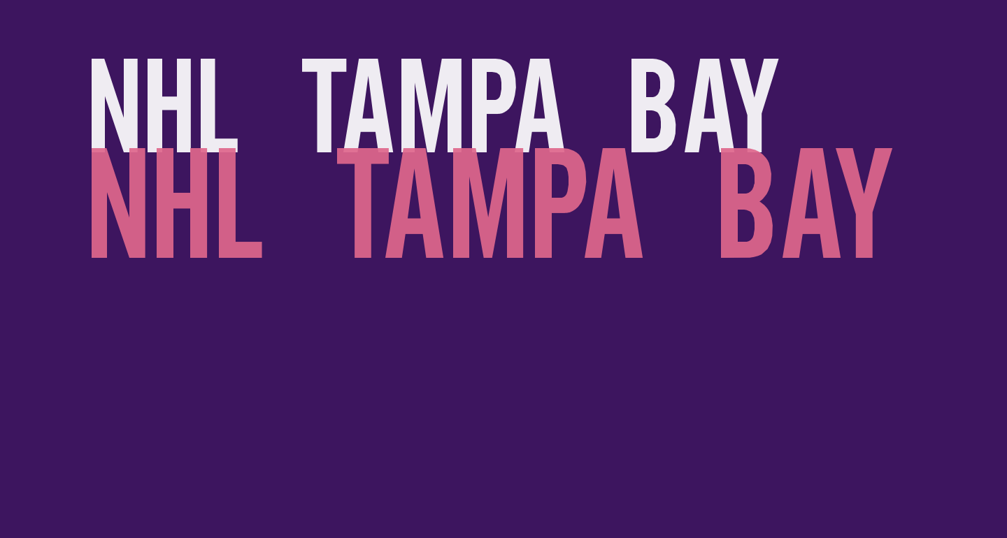 NHL Tampa Bay free Font What Font Is