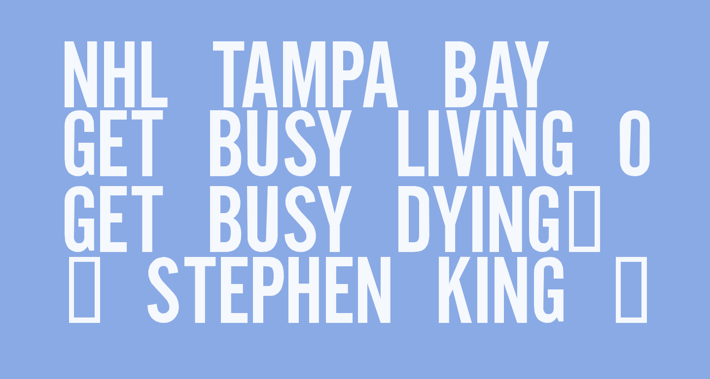 NHL Tampa Bay free Font What Font Is