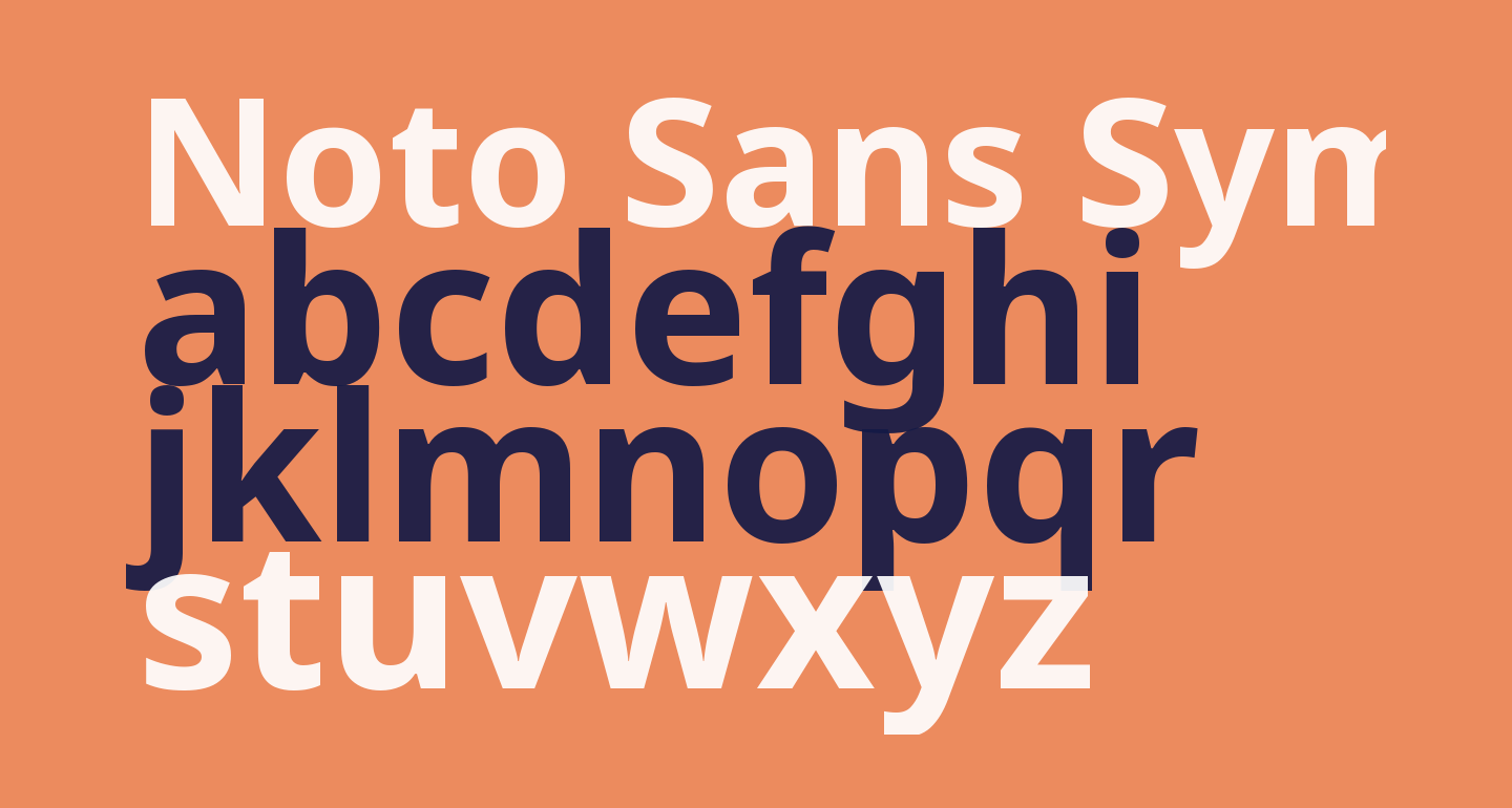 Noto sans symbols