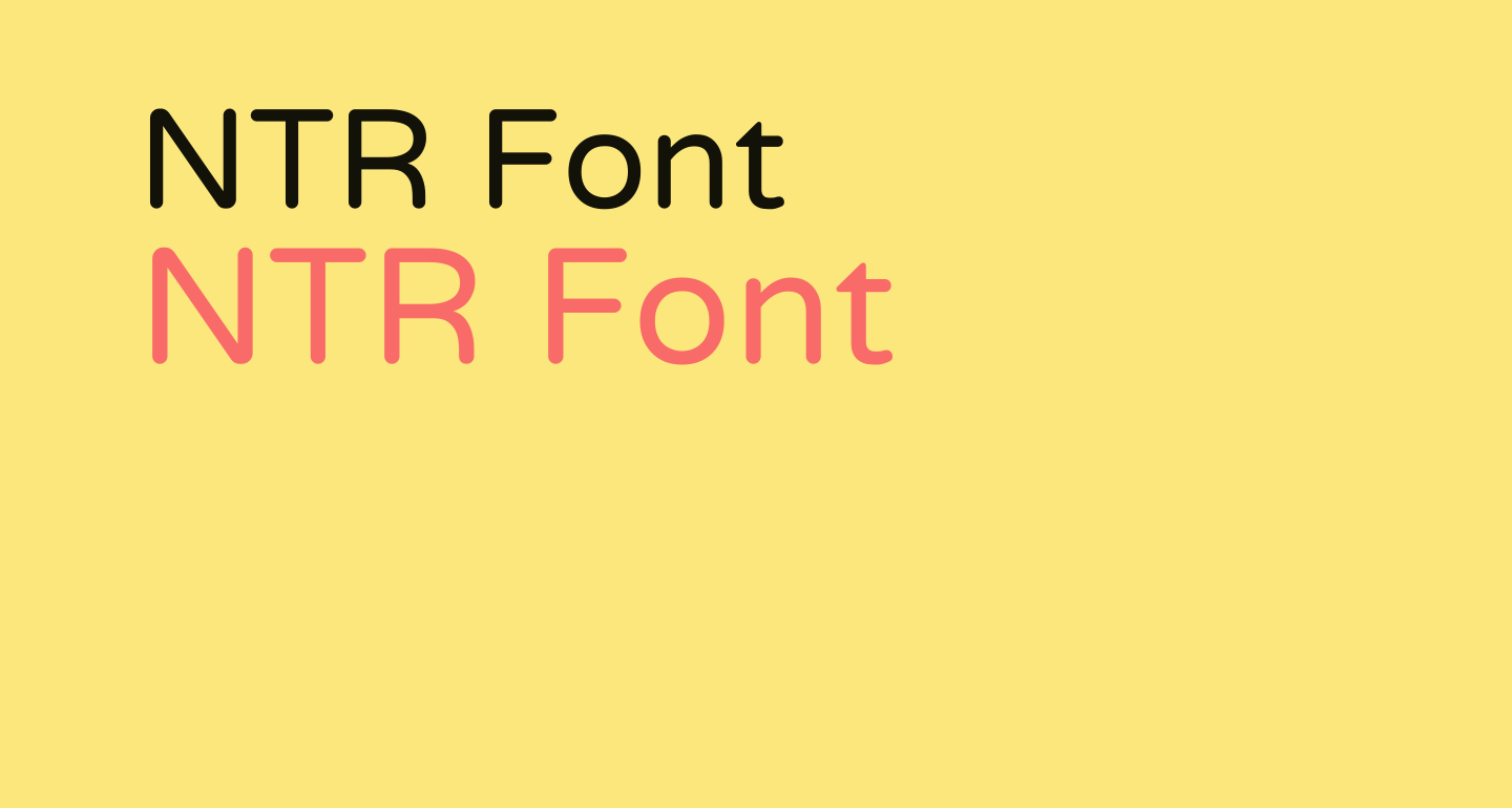 NTR free Font - What Font Is