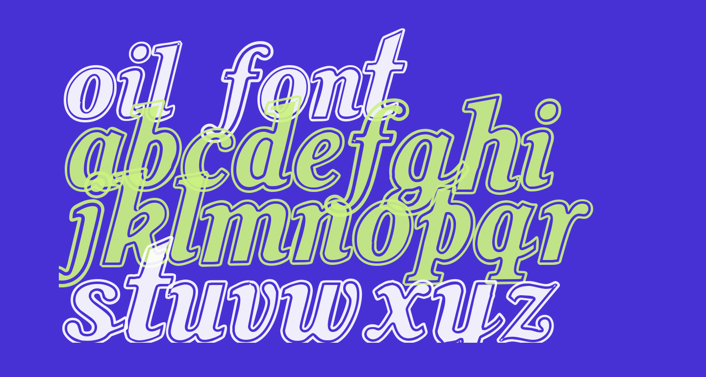 oil free Font What Font Is