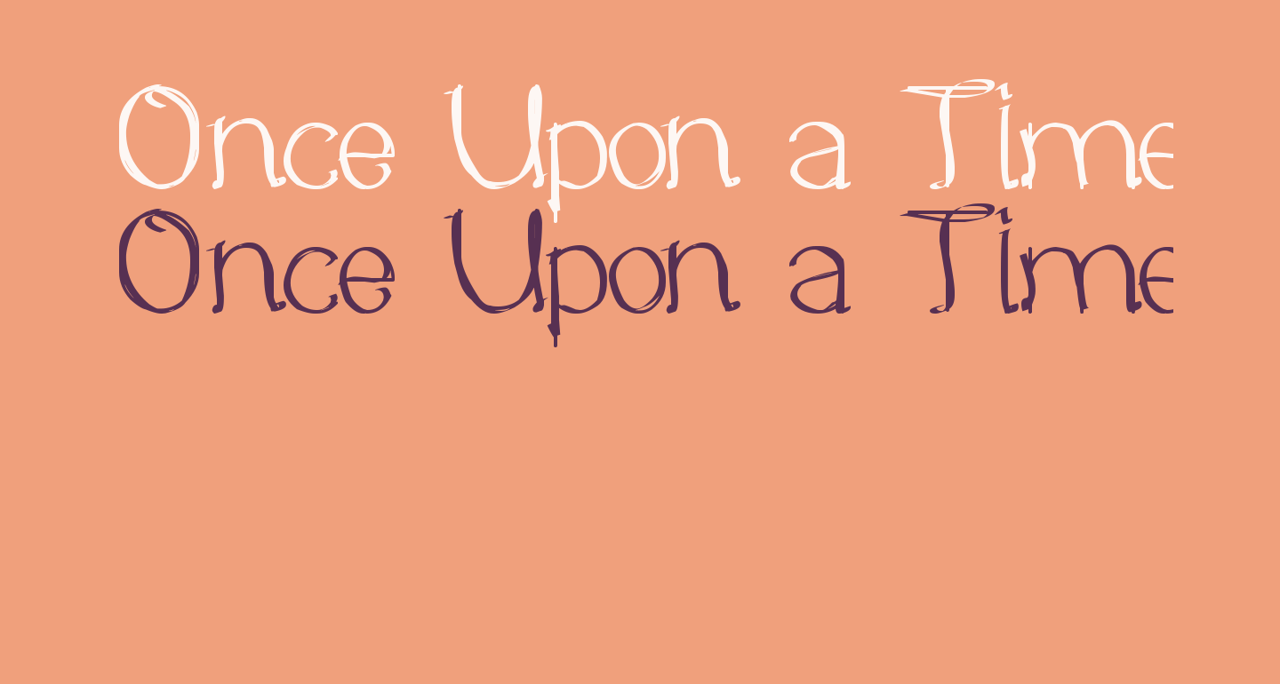 Once Upon a Time free Font - What Font Is