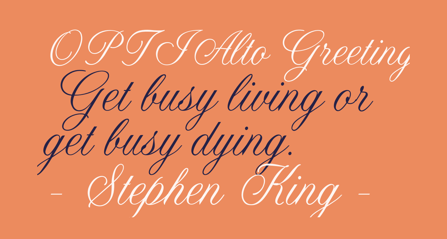 Optialtogreeting Script Free Font What Font Is 0998