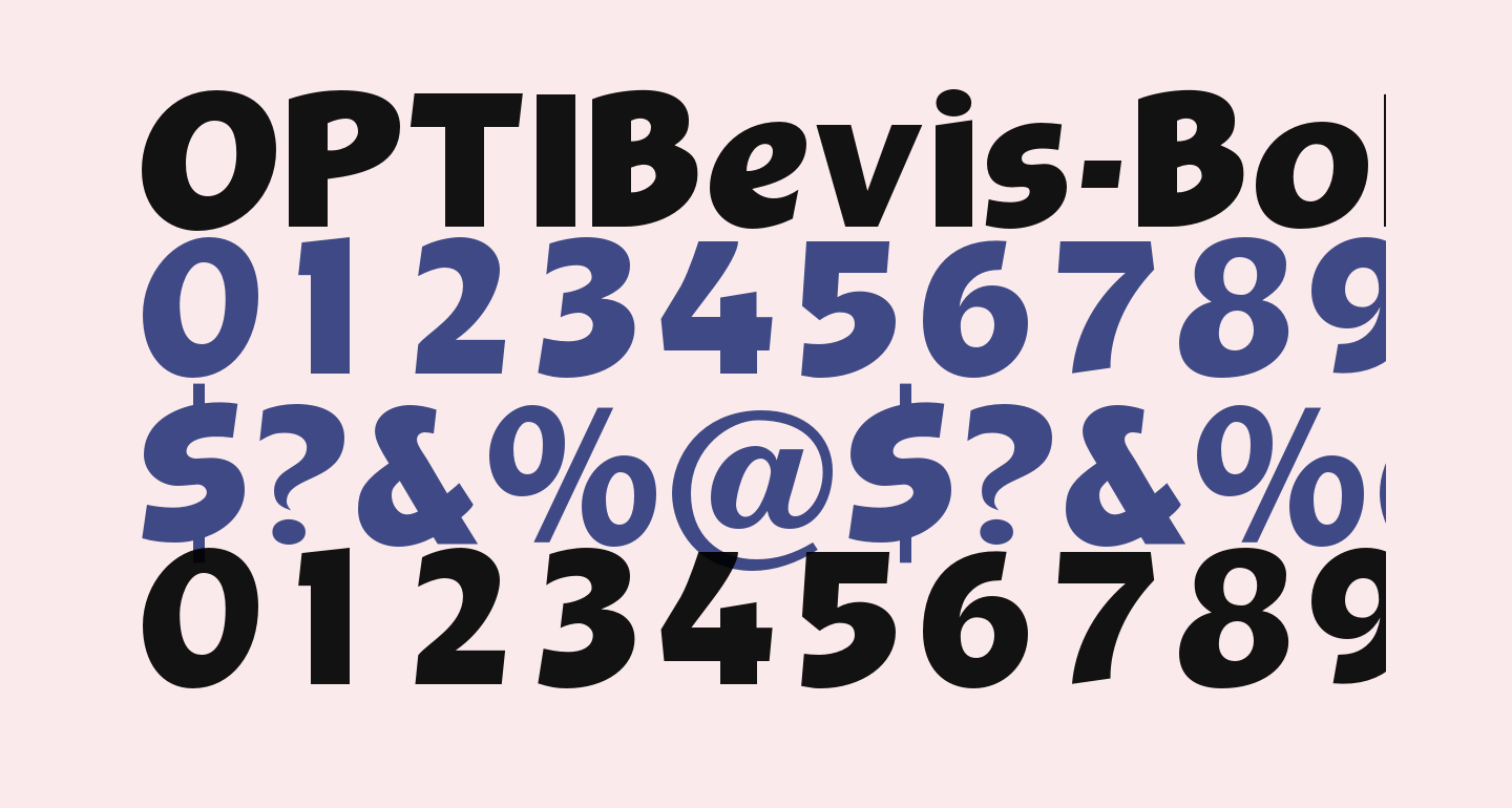 OPTIBevis-Bold free Font - What Font Is