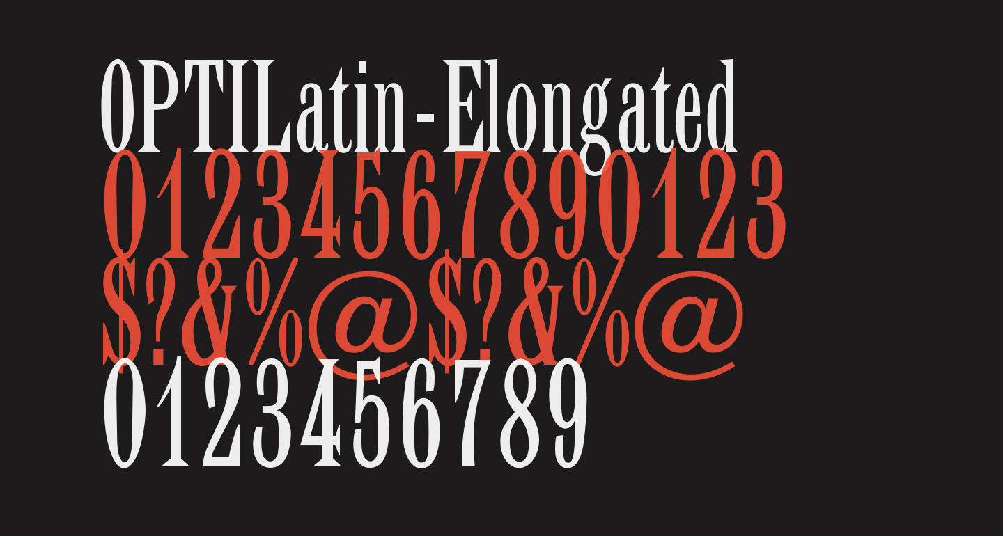 elongated fonts script