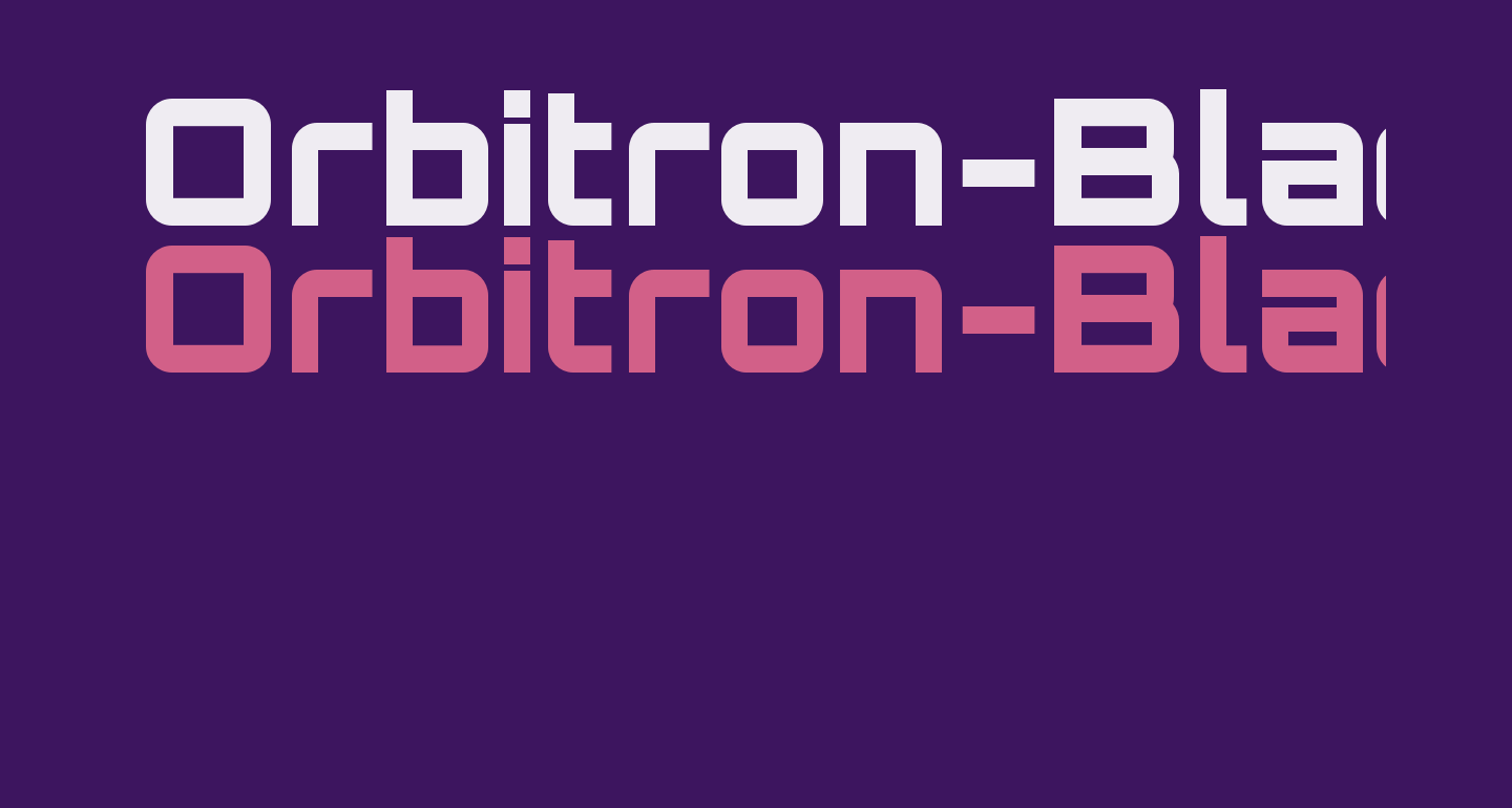 orbitron black font free