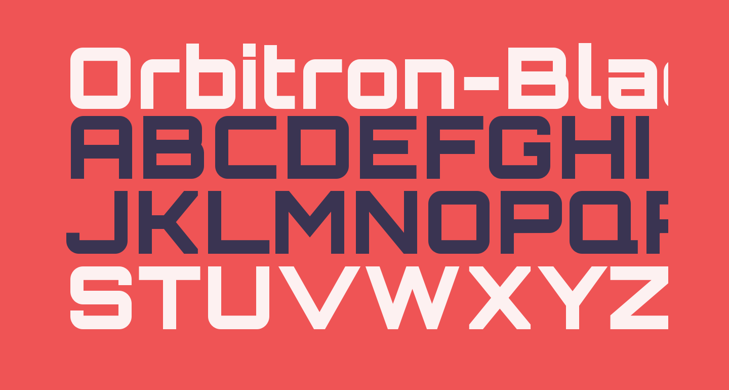 orbitron font similar