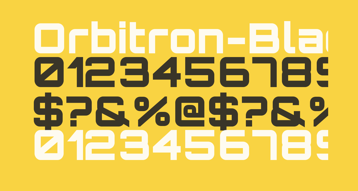 download orbitron font for powerpoint