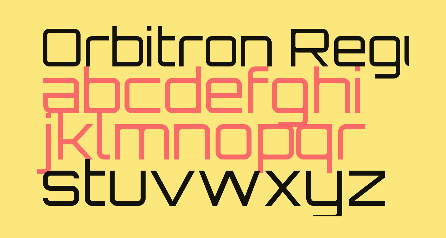 font orbitron