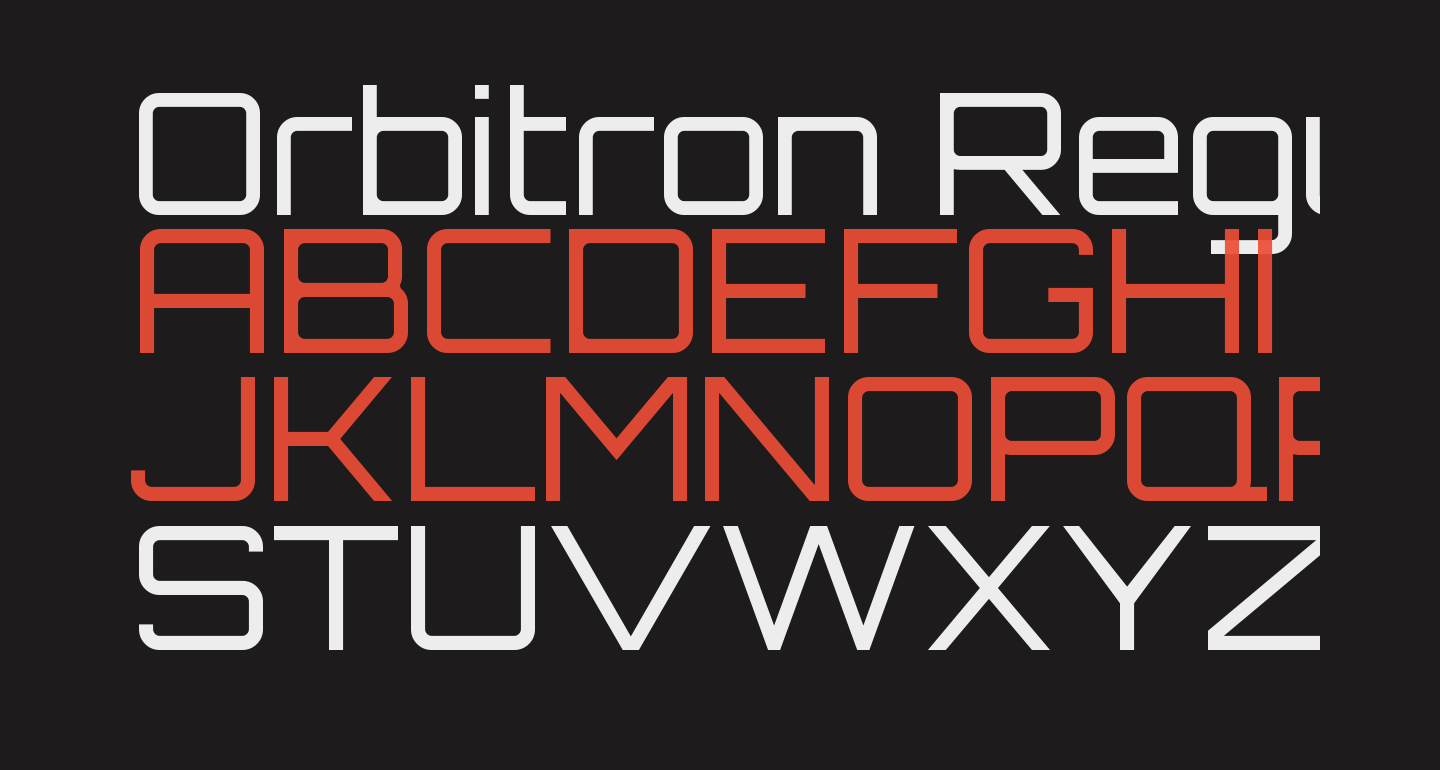 fonts similar to orbitron