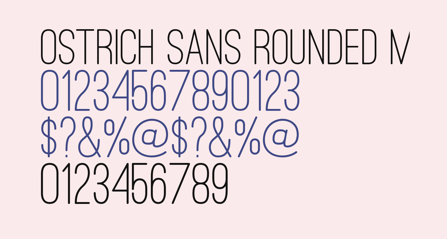 Ostrich Sans Rounded Medium free Font - What Font Is