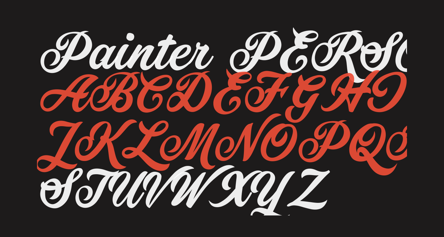 Painter PERSONAL USE ONLY free Font What Font Is