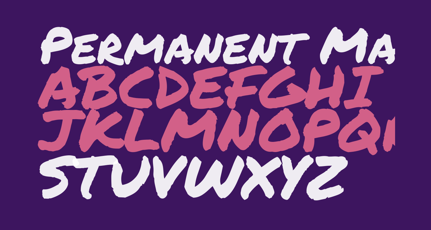 Permanent Marker free Font What Font Is