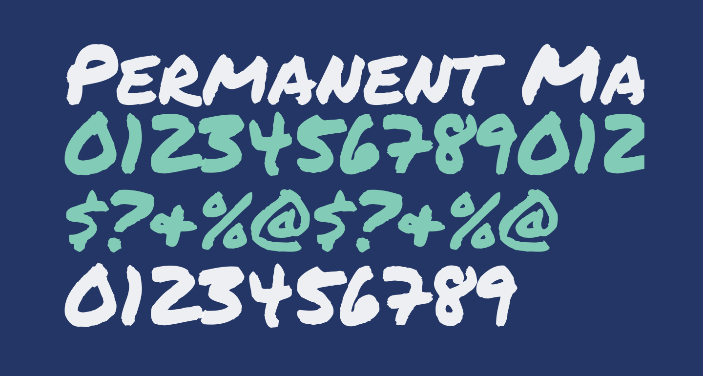 Permanent Marker free Font What Font Is