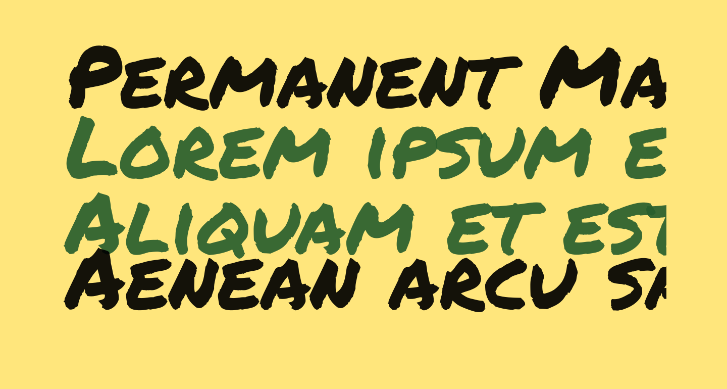 Permanent Marker free Font What Font Is