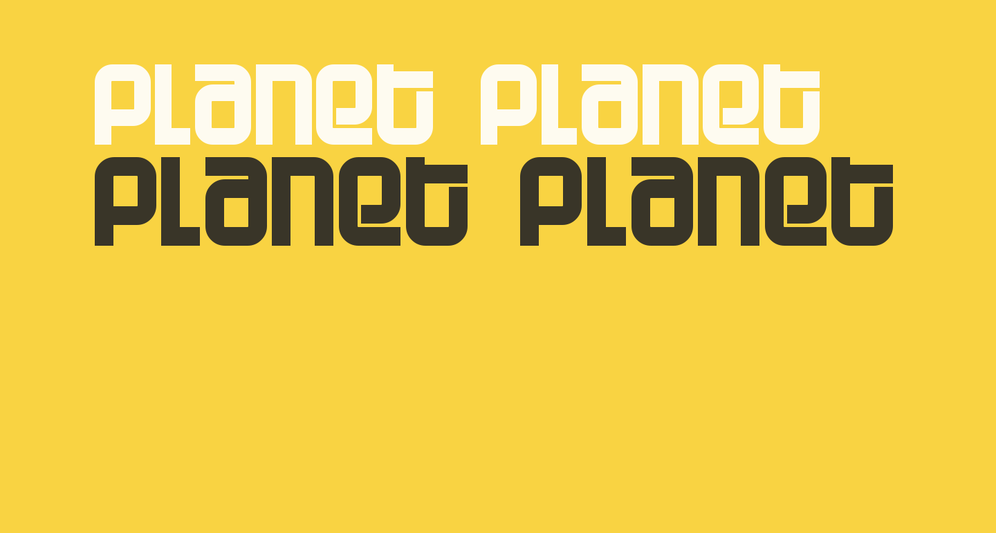 Planet Planet free Font - What Font Is