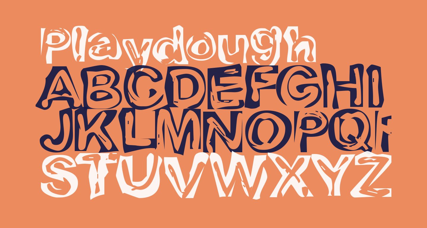 Playdough free Font What Font Is