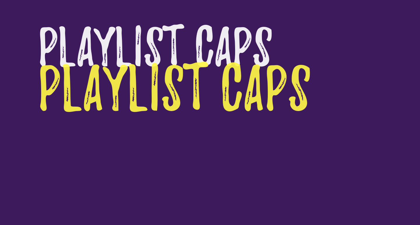 Playlist-Caps free Font - What Font Is