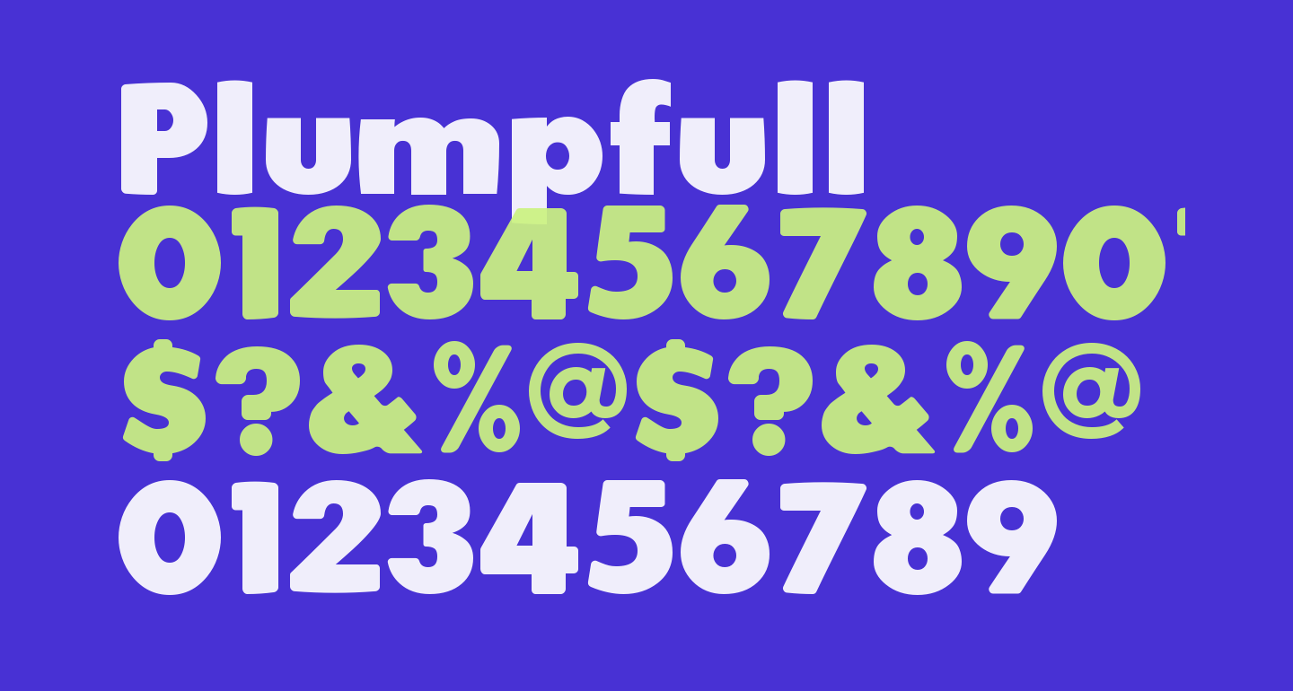 Plumpfull free Font - What Font Is