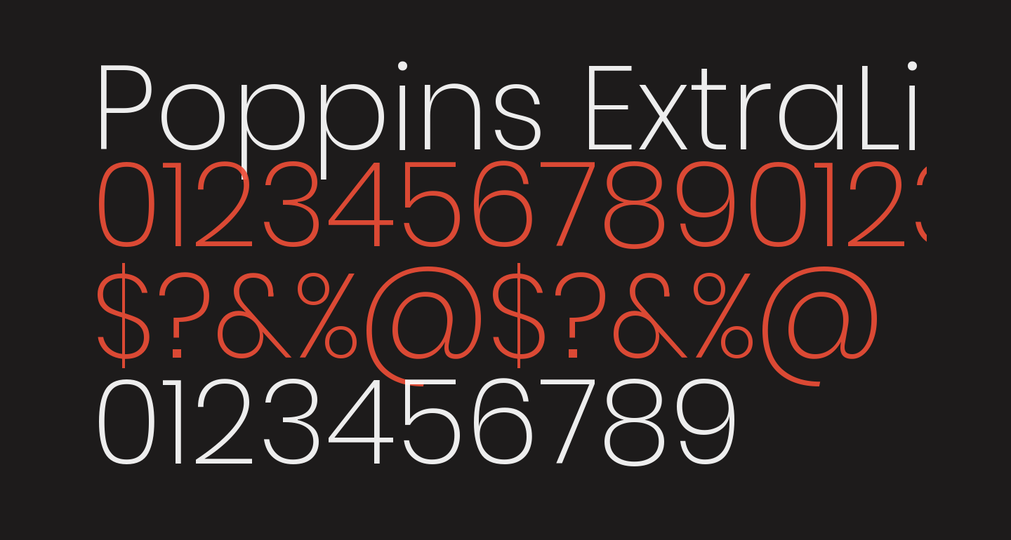 google fonts poppins