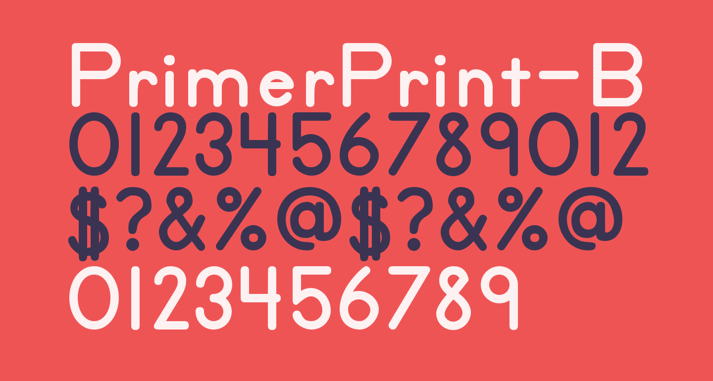 PrimerPrint-Bold free Font - What Font Is