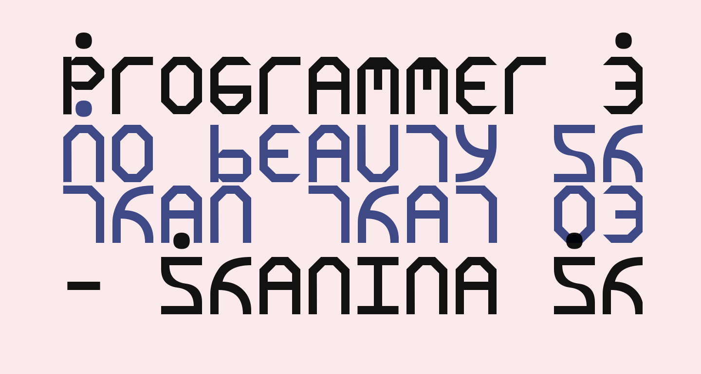 Programmer Font by Kyle free Font - What Font Is