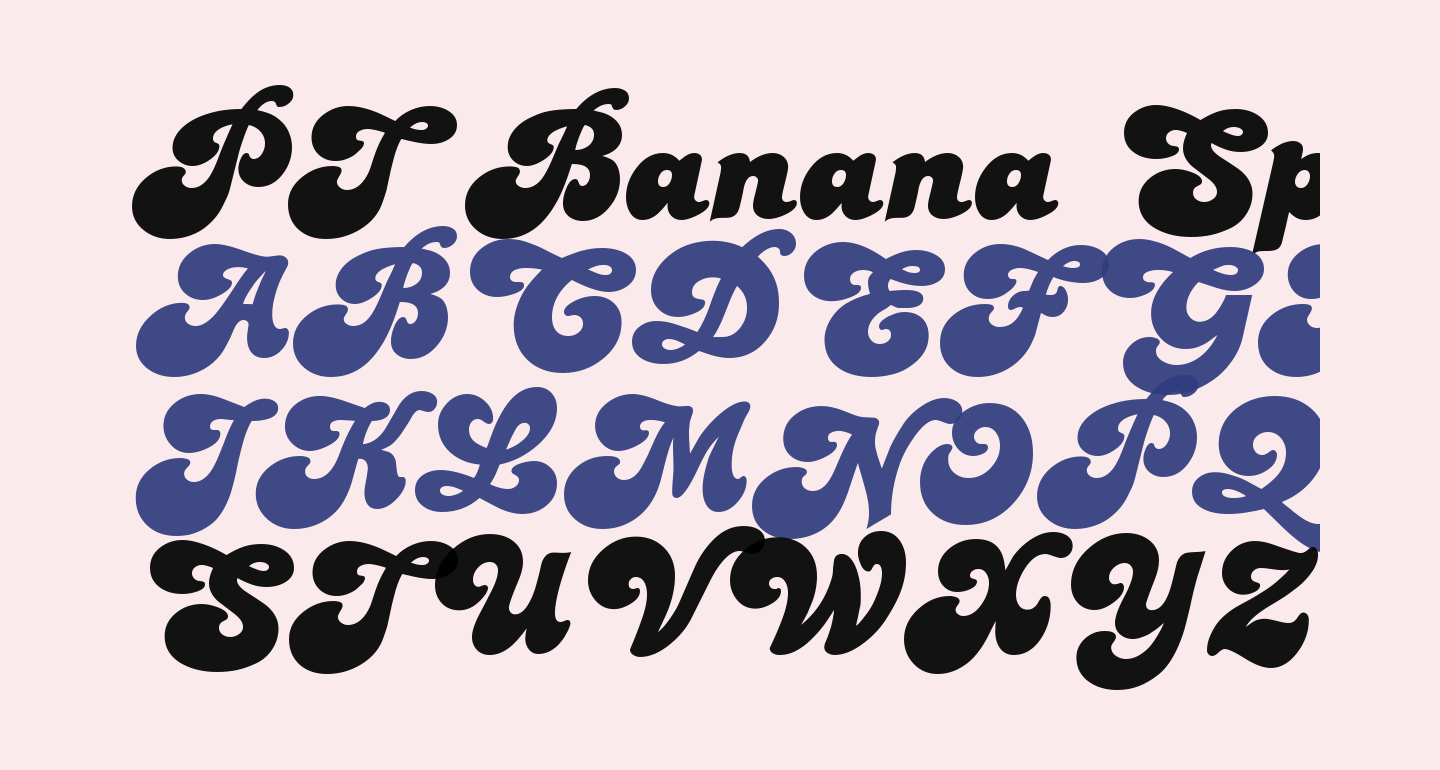 PT Banana Split free Font - What Font Is